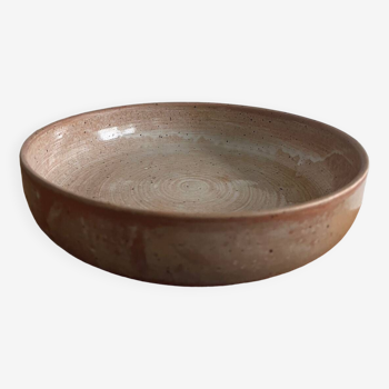 Handmade stoneware hollow dish 27cm