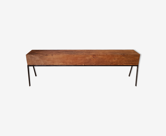 Console fer et bois massif