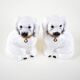 Ceramic dog figurines, English style, 1970s, made in England