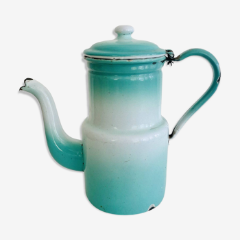 Enameled metal coffee maker