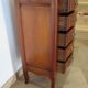 Small weekly organizer - small chest of drawers - 5 drawers - Louis XV style - cherry color