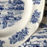 English style Gien earthenware plates