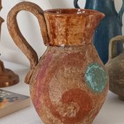 Vase pichet céramique, terracotta, vintage