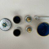 Cloisonne salt and pepper box