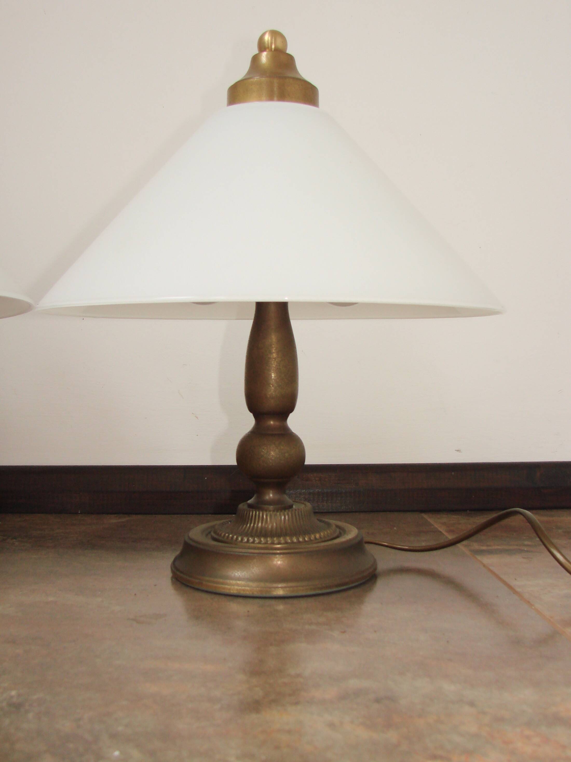 A pair of bedside lamps from the 1970s