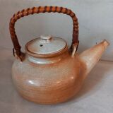 Glazed stoneware teapot