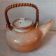 Glazed stoneware teapot