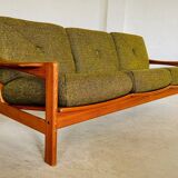 Canapé 3 personnes vintage rétro danois du milieu du siècle par Arne Wahl Iversen 1970