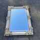 Large decorative mirror with a relief design of roses and flowers – Romantic style