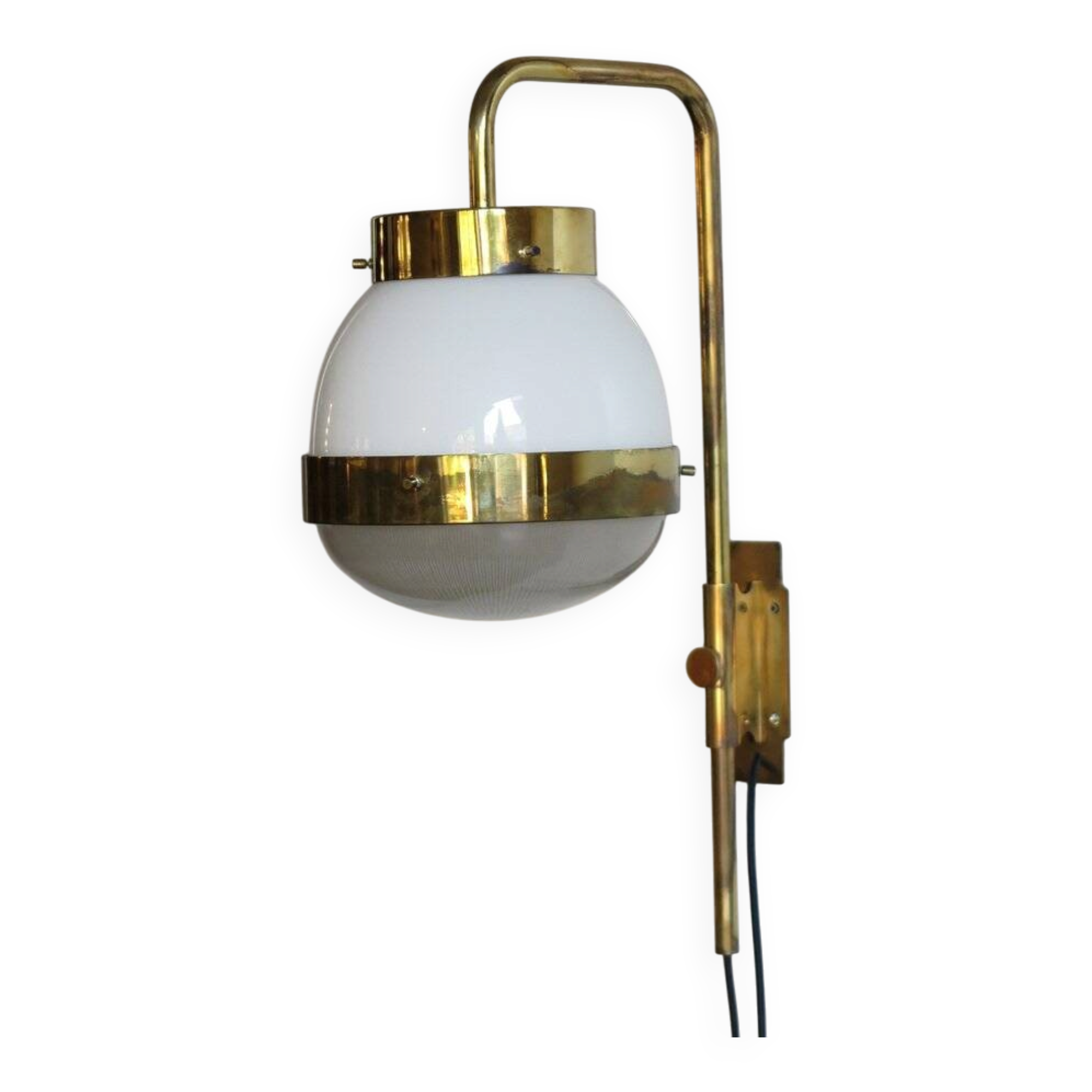 Large Italian Delta Sconce by Sergio Mazza for Artemide, 1960s