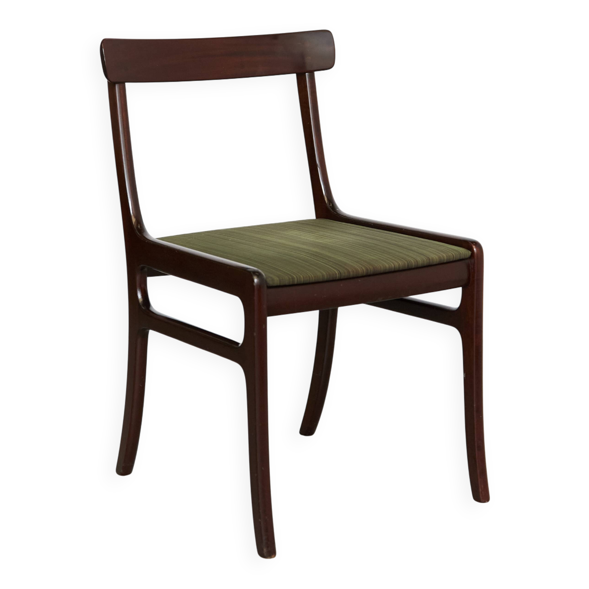 Chaise par Ole Wanscher en acajou pour Poul Jeppesens, Rungsted 1950