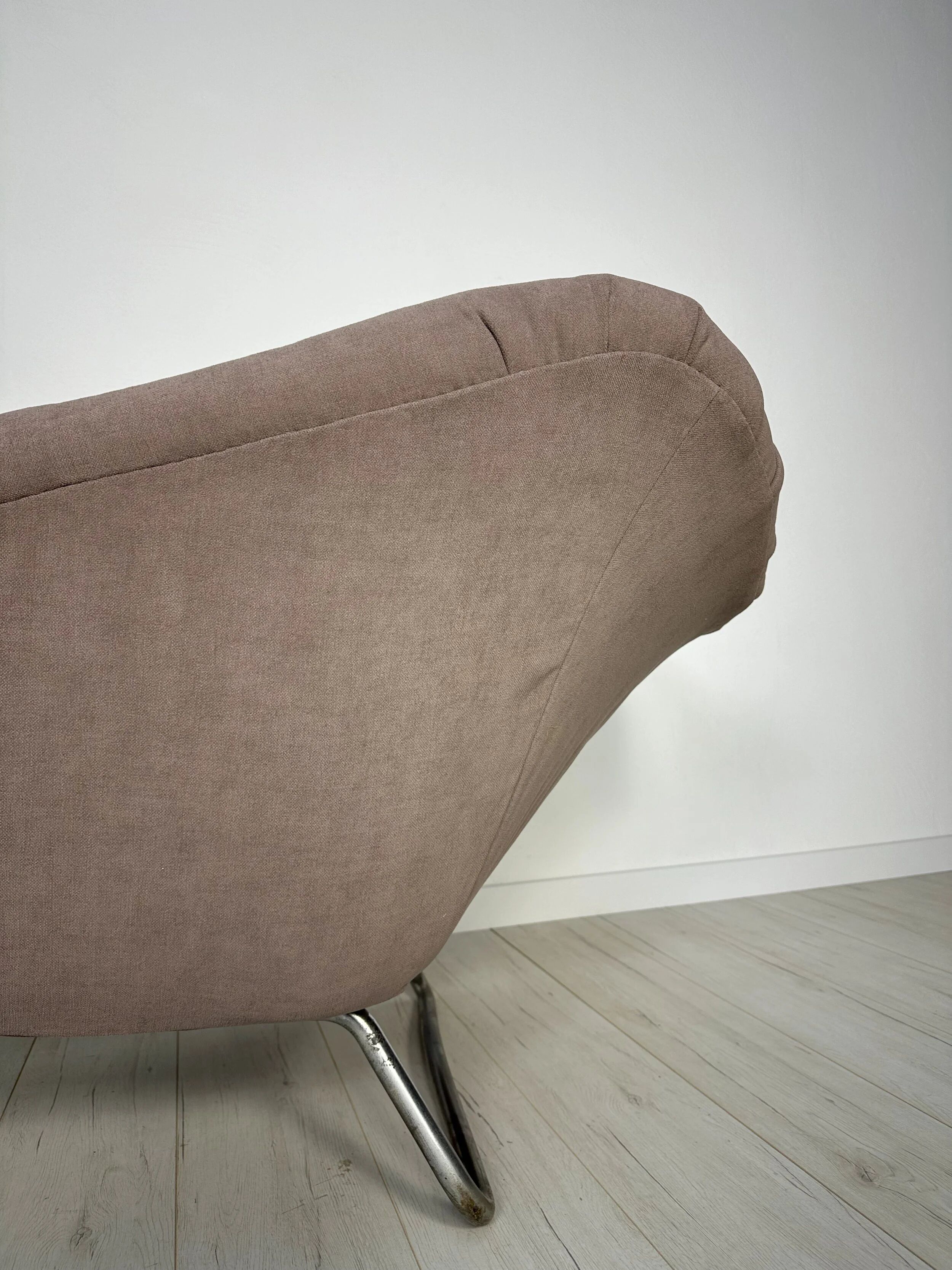 1950s vintage 'Soloform 5008' chaise longue by Hans Hartl for Eugen Schmidt