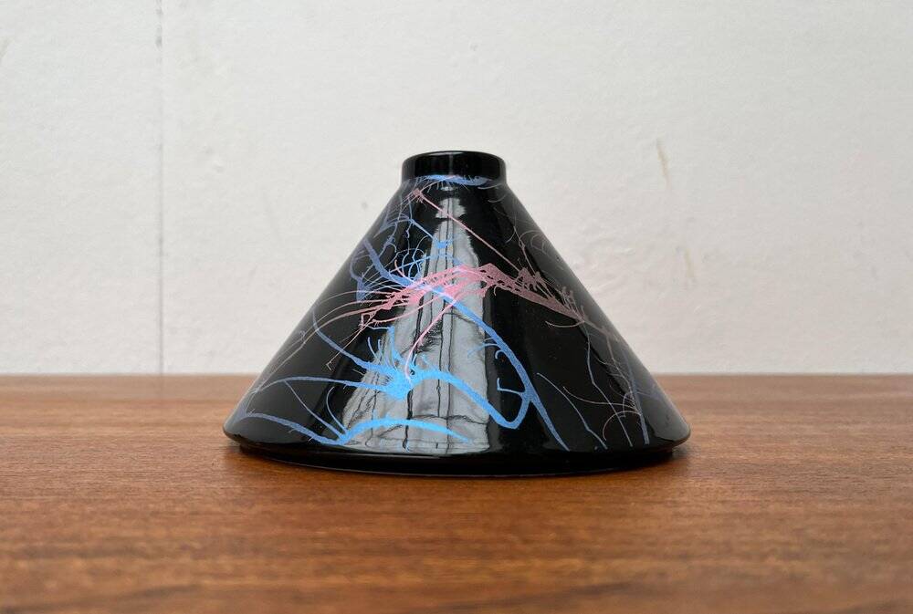 Postmodern West German pottery vase by Steuler, 1980s.