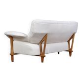 Theo Ruth For Artifort Sofa Model 109 In Oak And Bouclé, 1950s