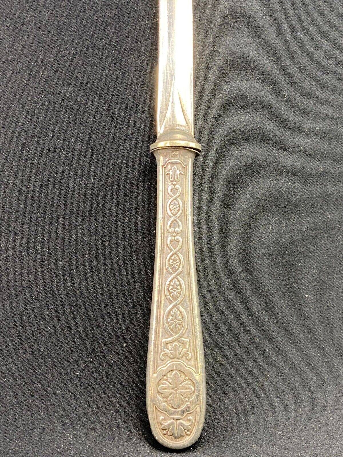Louis XIV style silver metal letter opener