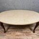 Louis XV game table with oval oak shape around 1850