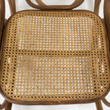 Rocking chair curved wood and cannage