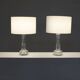 Pair of crystal table lamps by Carl Fagerlund for Orrefors, 1970s