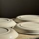 Lunéville table service Art Workshop 8 plates and 2 serving dishes