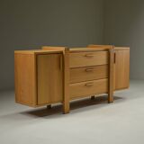 Brustalist oak sideboard, Belgium.