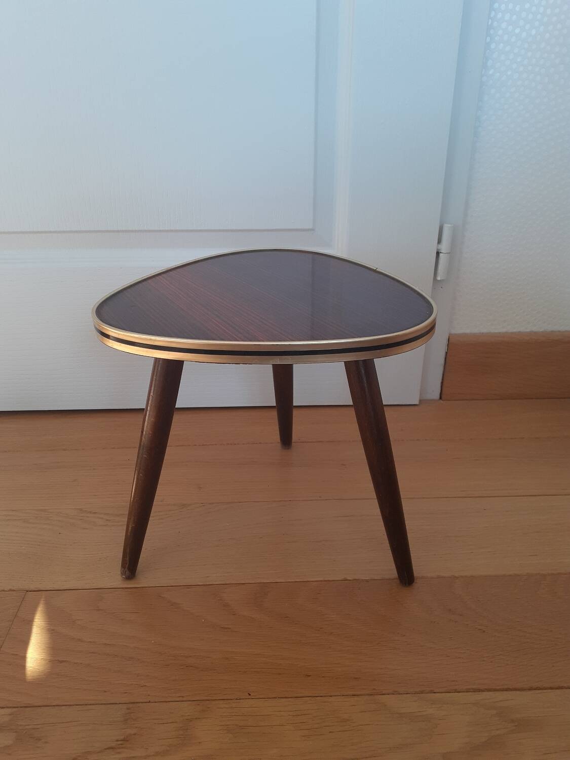 Formica tripod side table