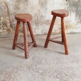 Tabourets style brutaliste