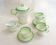 Art Deco English coffee service in porcelain from the 1930s.