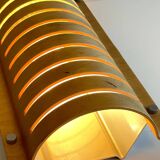 Vintage Ikea bent wood and steel wall light