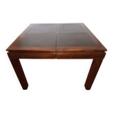 Handcrafted solid wood dining table + extension