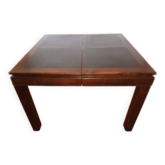 Handcrafted solid wood dining table + extension
