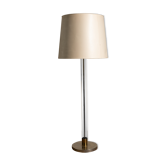 Rolf faschian floor lamp in plexiglass, brass and chrome metal