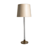 Rolf faschian floor lamp in plexiglass, brass and chrome metal