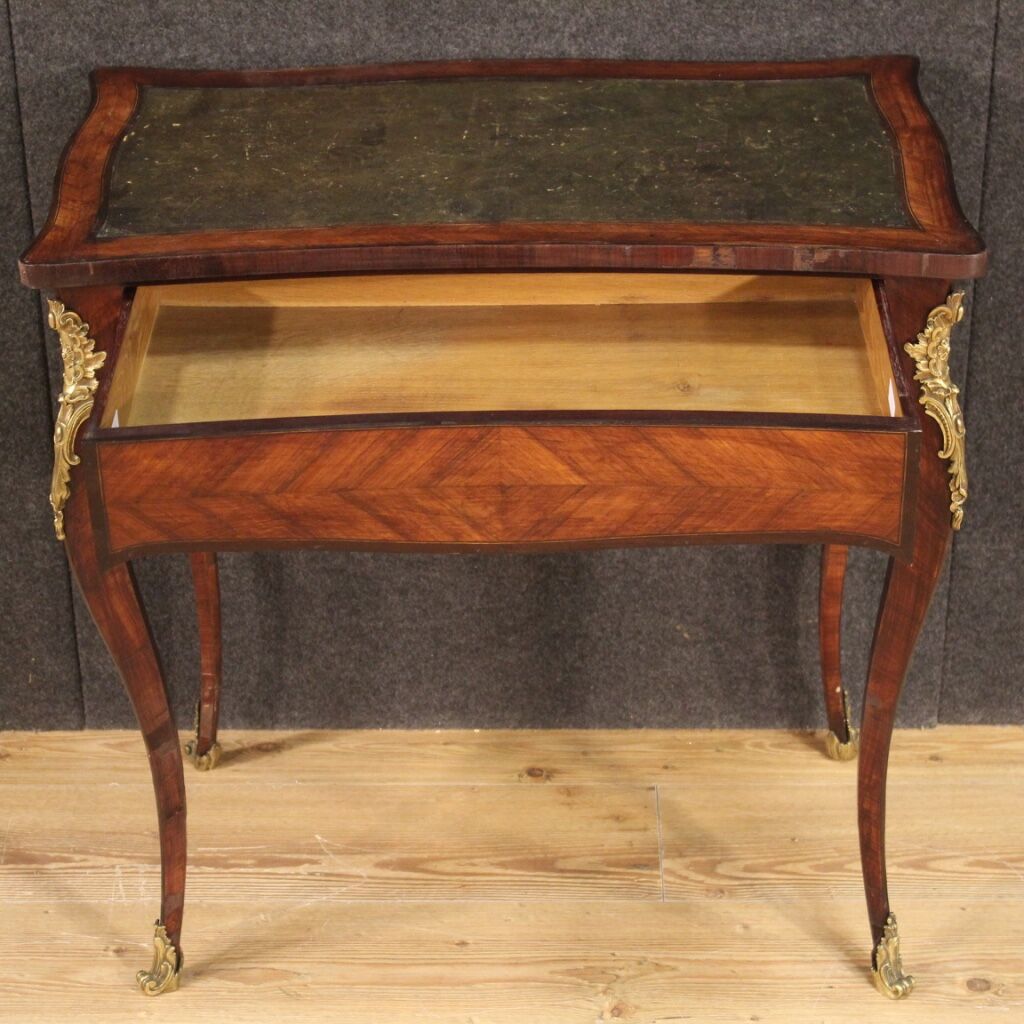 Writing desk in inlaid wood
