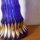 Vase en verre bleu cobalt