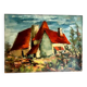 Signed painting by Bertolutti (Lucien, 1941 - referenced at Lotz) – oil on canvas - country house.