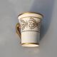 Coffee cup Porcelain of Paris Camille Le Tallec - Hand-painted 1961