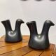 Pair of pitchers vases "Cocottes" ceramic Josephine Baker