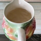 Vintage fruit slip pitcher