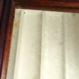 Antique Napoleon III style mercury mirror, Victorian wall mirror.