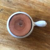 Vintage ceramic frying pan Vallauris Grandjean Jourdan Fire clay