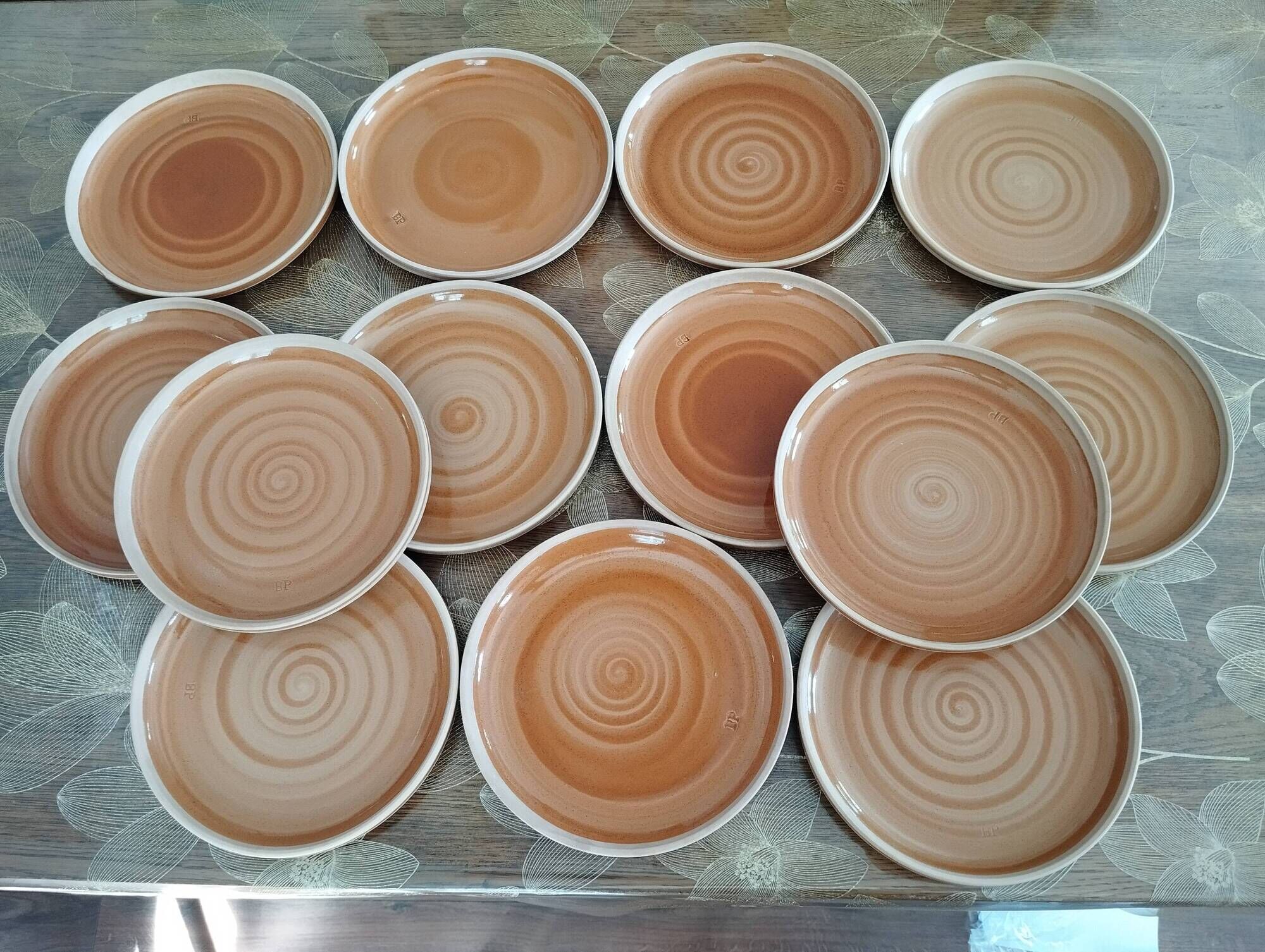 Set of stoneware dishes