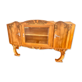 Art Nouveau buffet restored with display cabinet