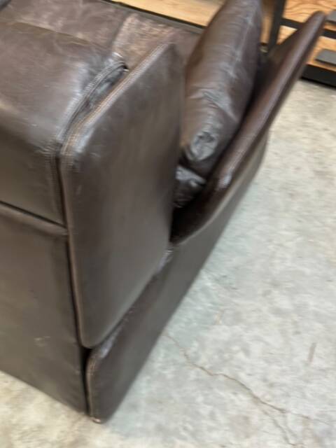 Ensemble de salon en cuir années 80