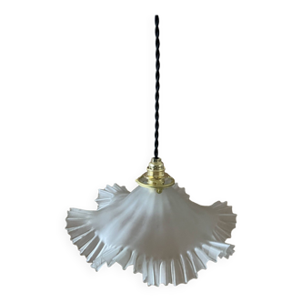 Old frosted glass pendant light