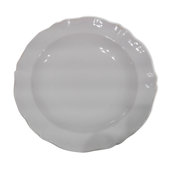 White Sarreguemines dish