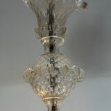 Venetian chandelier made of Murano glass, six light arms, circa 1940.
