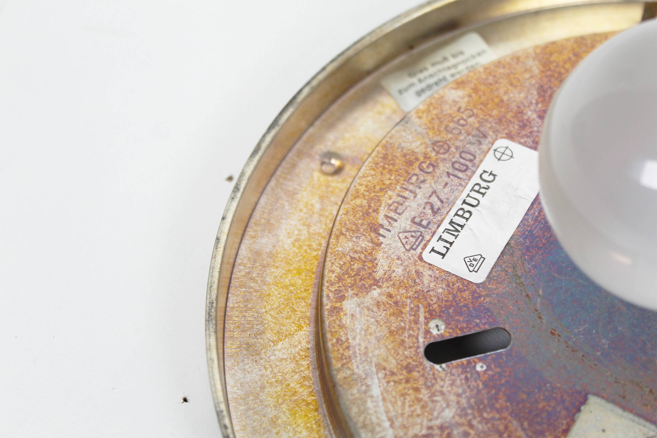 Stunning (26cm) glass bubble flush mount light by Helena Tynell for Glashut