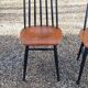 Lot of 4 vintage Scandinavian-style chairs