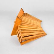 Mid Century Foldable Wooden Fruit Basket, Germany