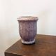 Vase en céramique émaillé violet clair
